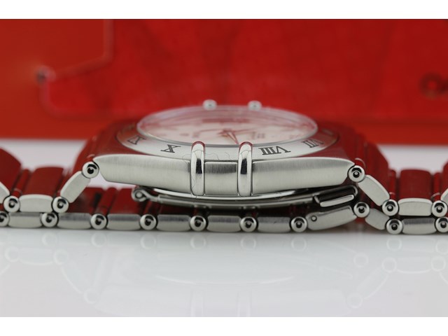 Heren polshorloge, omega, constellation perpetual calender, witte wijzerplaat, ca 2010 - afbeelding 8 van  11