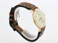 Heren polshorloge, omega, vintage model, crème wijzerplaat, 40 er jaren - afbeelding 3 van  8