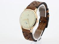 Heren polshorloge, omega, vintage model, crème wijzerplaat, 40 er jaren - afbeelding 4 van  8