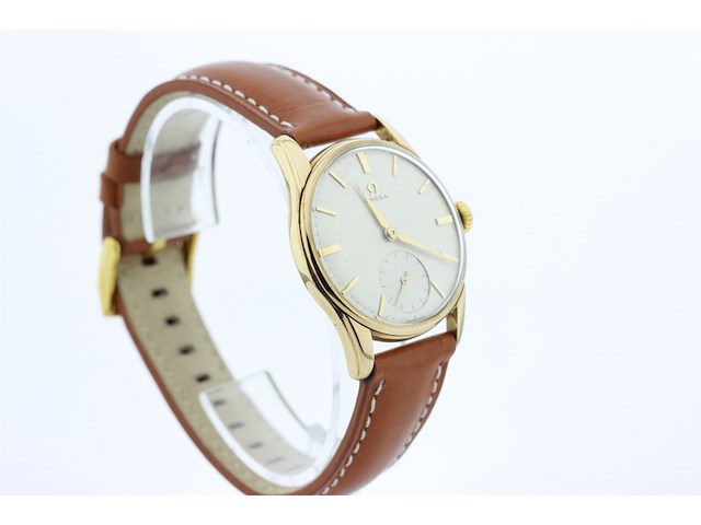 Heren polshorloge, omega, vintage model, crème wijzerplaat, 60 er jaren - afbeelding 2 van  8