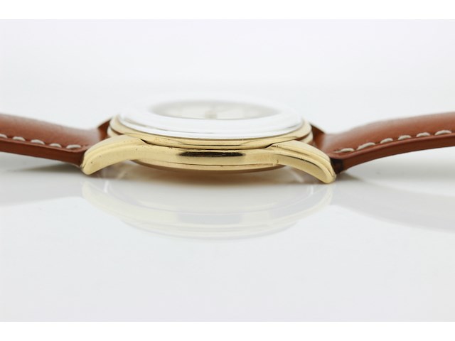 Heren polshorloge, omega, vintage model, crème wijzerplaat, 60 er jaren - afbeelding 6 van  8