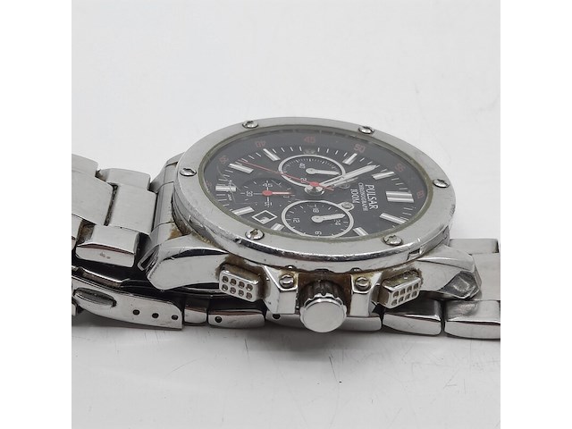 Heren polshorloge, pulsar, chronograph - afbeelding 8 van  10