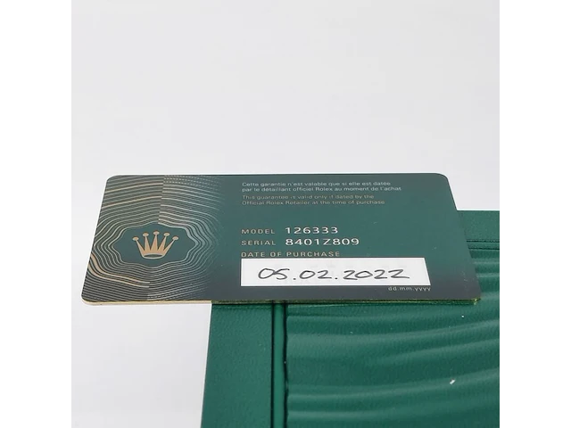 Heren polshorloge, rolex, datejust 126333 - afbeelding 26 van  32