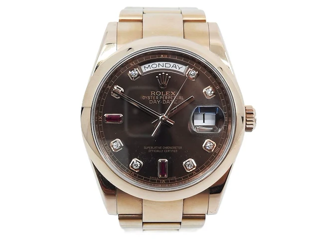 Heren polshorloge, rolex, day-date 118205f - afbeelding 1 van  34