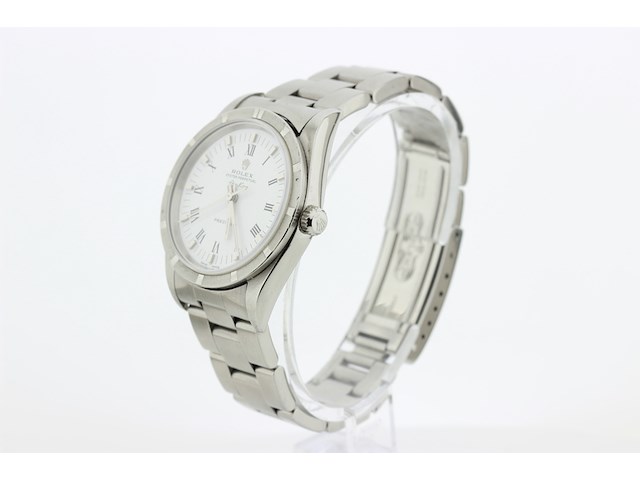 Heren polshorloge, rolex, oyster perpetual air-king precision, witte wijzerplaat, 2001 - afbeelding 4 van  9