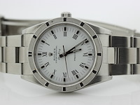 Heren polshorloge, rolex, oyster perpetual air-king precision, witte wijzerplaat, 2001 - afbeelding 7 van  9