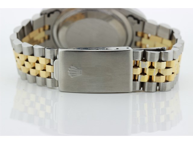 Heren polshorloge rolex, oyster perpetual datejust, champagne wijzerplaat, bouwjaar 1993 - afbeelding 9 van  13