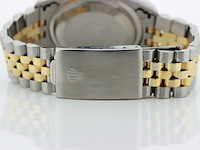 Heren polshorloge rolex, oyster perpetual datejust, champagne wijzerplaat, bouwjaar 1993 - afbeelding 9 van  13