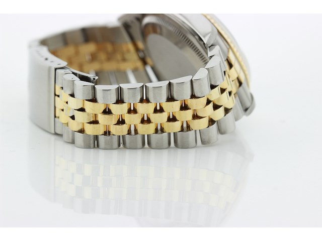 Heren polshorloge rolex, oyster perpetual datejust, champagne wijzerplaat, bouwjaar 1993 - afbeelding 11 van  13