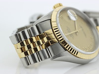 Heren polshorloge, rolex, oyster perpetual datejust, champagne wijzerplaat, ? - afbeelding 12 van  13