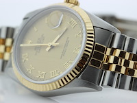 Heren polshorloge, rolex, oyster perpetual datejust, champagne wijzerplaat, ? - afbeelding 13 van  13