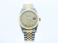 Heren polshorloge, rolex, oyster perpetual datejust, champagne wijzerplaat, ? - afbeelding 1 van  13