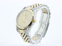 Heren polshorloge, rolex, oyster perpetual datejust, champagne wijzerplaat, ? - afbeelding 3 van  13