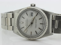 Heren polshorloge, rolex, oyster perpetual datejust, witte wijzerplaat, 1982 - afbeelding 8 van  9