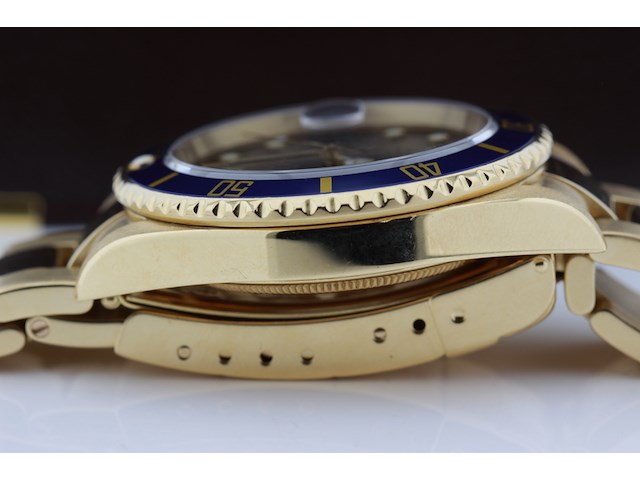 Heren polshorloge, rolex, oyster perpetual submariner, champagne wijzerplaat, 2005 - afbeelding 14 van  15