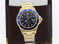 Heren polshorloge, rolex, oyster perpetual submariner, champagne wijzerplaat, 2005