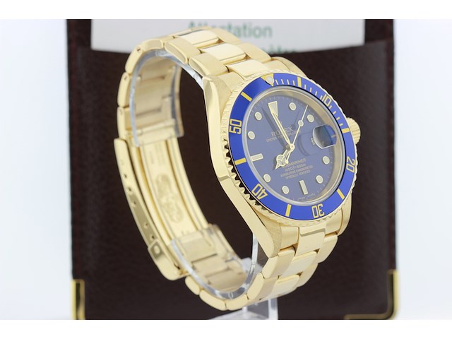 Heren polshorloge, rolex, oyster perpetual submariner, champagne wijzerplaat, 2005 - afbeelding 2 van  15