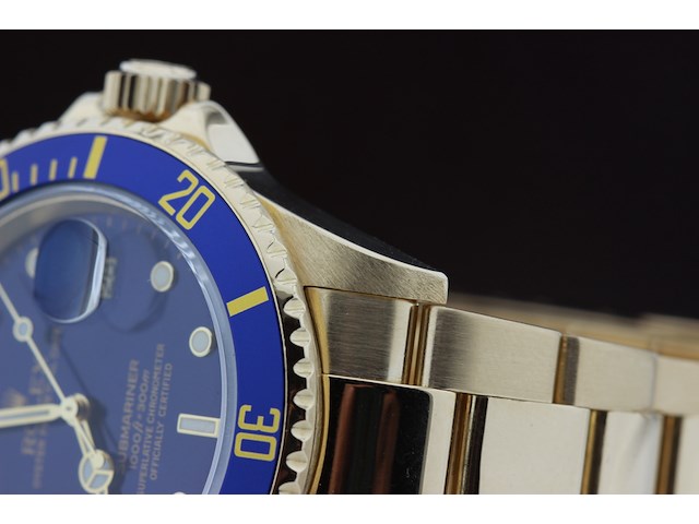 Heren polshorloge, rolex, oyster perpetual submariner, champagne wijzerplaat, 2005 - afbeelding 7 van  15