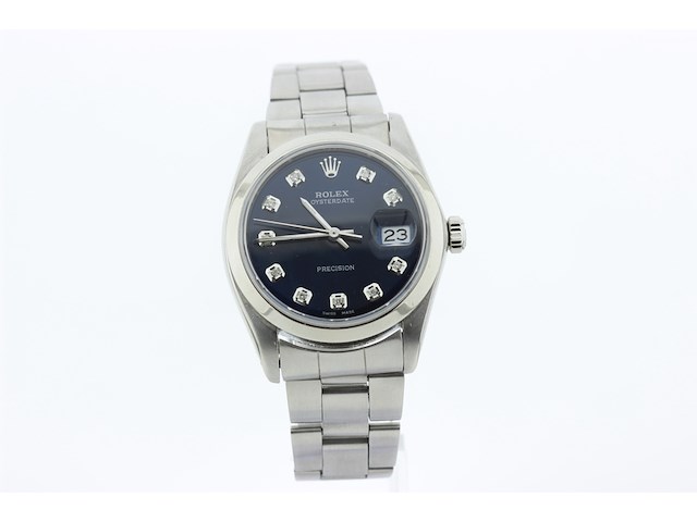 Heren polshorloge rolex, oysterdate precision, blauwe wijzerplaat, bouwjaar 1985 - afbeelding 1 van  9