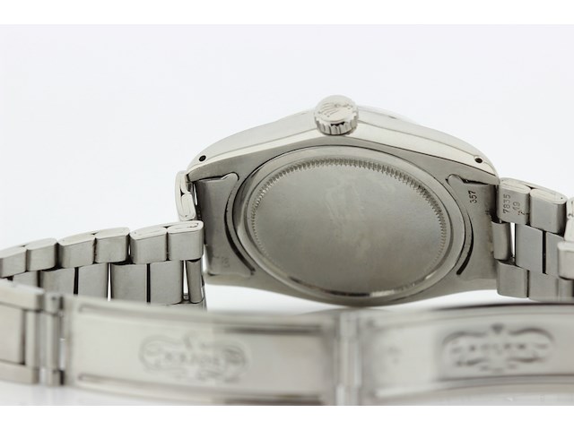 Heren polshorloge rolex, oysterdate precision, blauwe wijzerplaat, bouwjaar 1985 - afbeelding 7 van  9