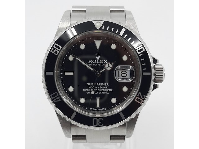 Heren polshorloge, rolex, submariner date 16610t - afbeelding 12 van  37