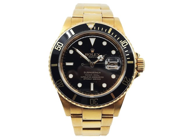 Heren polshorloge, rolex, submariner date 16618 t - afbeelding 1 van  27