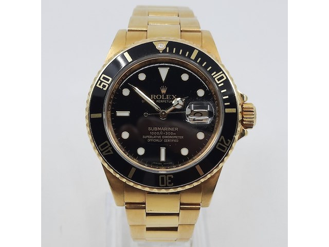 Heren polshorloge, rolex, submariner date 16618 t - afbeelding 12 van  27