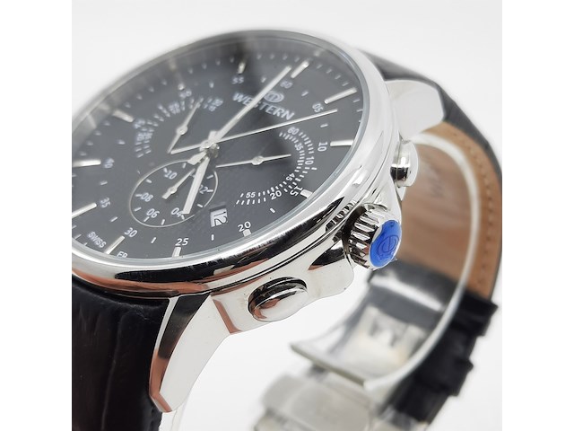 Heren polshorloge, western, chrono - afbeelding 2 van  17