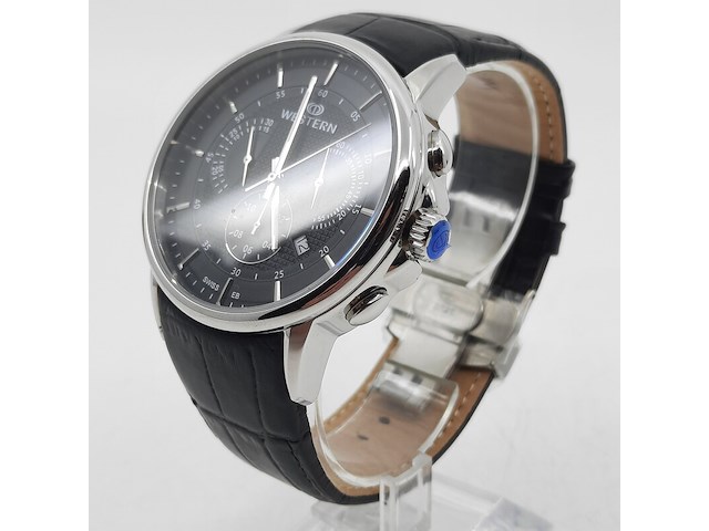 Heren polshorloge, western, chrono - afbeelding 10 van  17