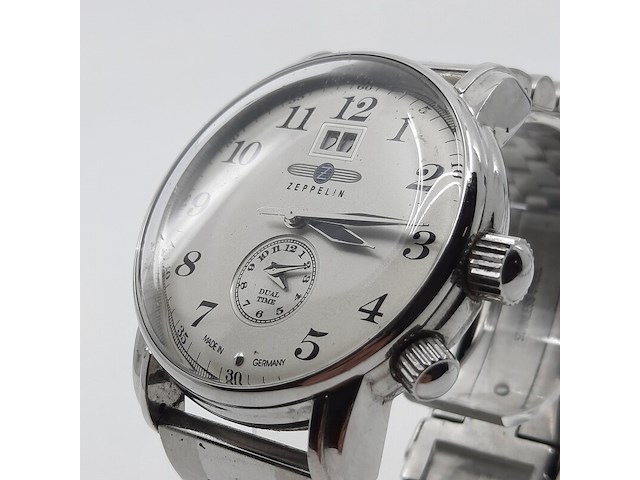Heren polshorloge, zeppelin, dual time lz127 - afbeelding 17 van  18