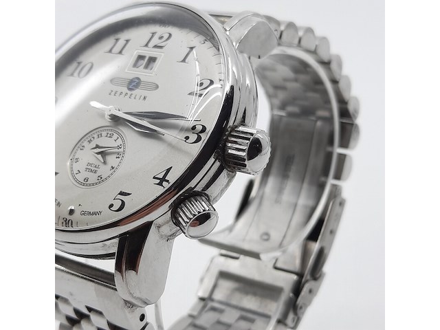 Heren polshorloge, zeppelin, dual time lz127 - afbeelding 18 van  18