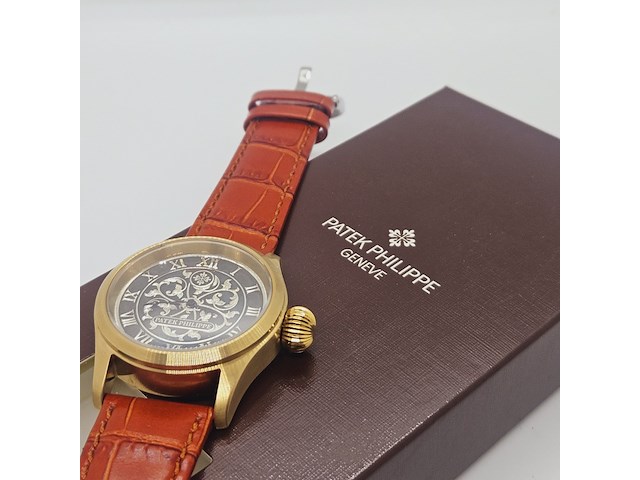 Herenhorloge - antiek patek philippe uurwerk - horologisch kunstwerk - afbeelding 1 van  10