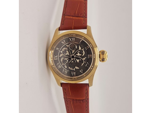 Herenhorloge - antiek patek philippe uurwerk - horologisch kunstwerk - afbeelding 3 van  10