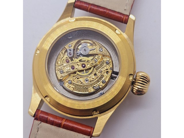 Herenhorloge - antiek patek philippe uurwerk - horologisch kunstwerk - afbeelding 4 van  10