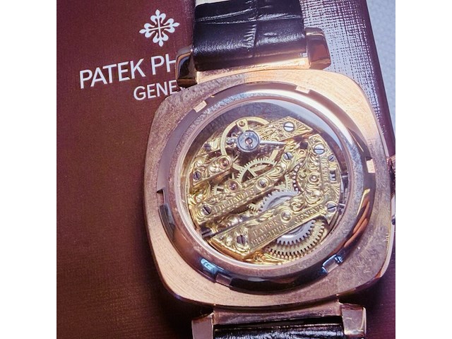 Herenhorloge - antiek patek phillipe uurwerk - horologisch kunstwerk - afbeelding 9 van  11