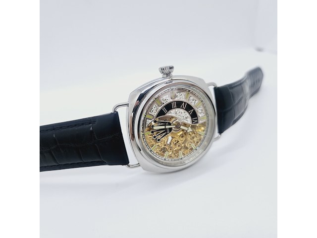 Herenhorloge - antiek rolex uurwerk - horologisch kunstwerk - afbeelding 7 van  10