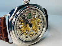 Herenhorloge - antiek rolex uurwerk - horologisch kunstwerk - afbeelding 3 van  7