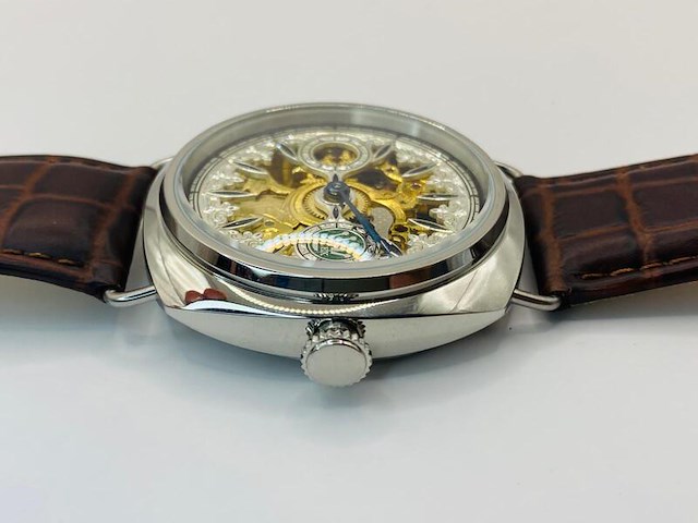 Herenhorloge - antiek rolex uurwerk - horologisch kunstwerk - afbeelding 5 van  7