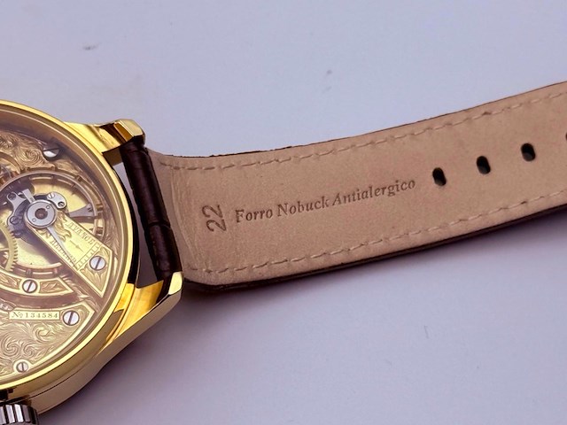 Herenhorloge - patek phillipe horlogisch kunstwerk - antiek zwitsers uurwerk - afbeelding 2 van  12
