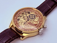 Herenhorloge - patek phillipe horlogisch kunstwerk - antiek zwitsers uurwerk - afbeelding 5 van  12