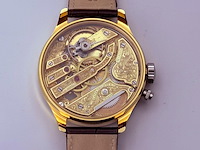 Herenhorloge - patek phillipe horlogisch kunstwerk - antiek zwitsers uurwerk - afbeelding 9 van  12