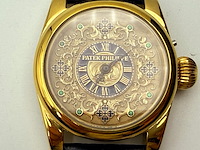 Herenhorloge - patek phillipe horlogisch kunstwerk - antiek zwitsers uurwerk - afbeelding 8 van  14