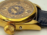 Herenhorloge - patek phillipe horlogisch kunstwerk - antiek zwitsers uurwerk - afbeelding 9 van  14