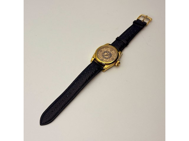 Herenhorloge - patek phillipe horlogisch kunstwerk - antiek zwitsers uurwerk - afbeelding 10 van  14