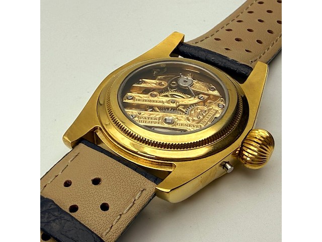 Herenhorloge - patek phillipe horlogisch kunstwerk - antiek zwitsers uurwerk - afbeelding 13 van  14