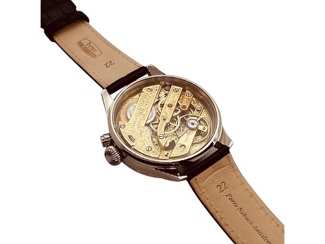 Herenhorloge - patek phillipe horlogisch kunstwerk - antiek zwitsers uurwerk - afbeelding 4 van  7