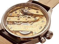 Herenhorloge - patek phillipe horlogisch kunstwerk - antiek zwitsers uurwerk - afbeelding 5 van  7