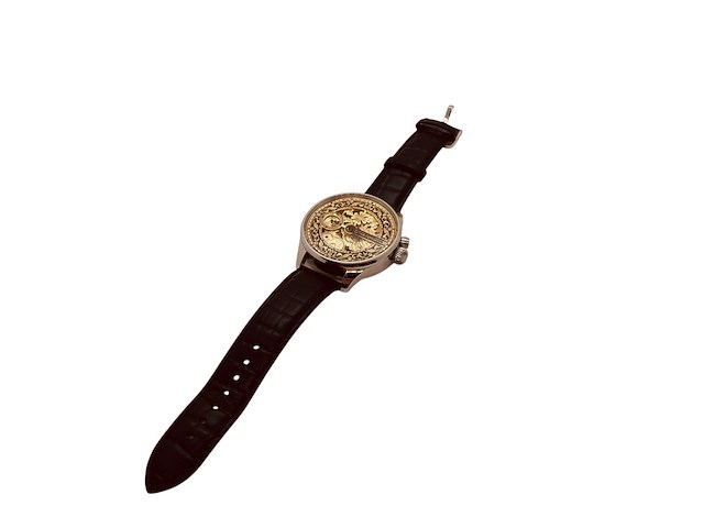 Herenhorloge - patek phillipe horlogisch kunstwerk - antiek zwitsers uurwerk - afbeelding 6 van  7