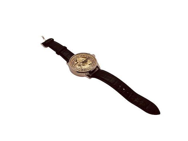 Herenhorloge - patek phillipe horlogisch kunstwerk - antiek zwitsers uurwerk - afbeelding 7 van  7