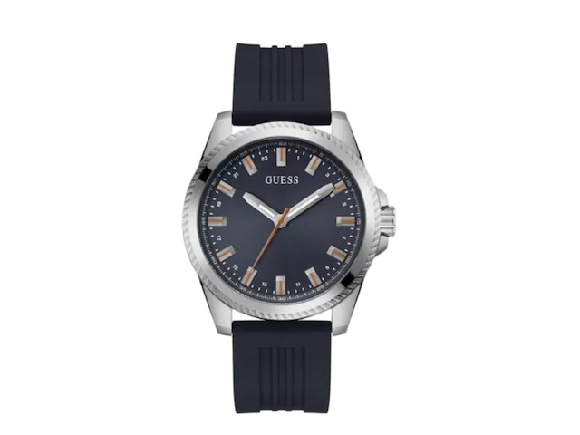 Herenhorloge guess, champ gw0639g1 44mm, donkerblauw/zilverkleurig - afbeelding 1 van  1